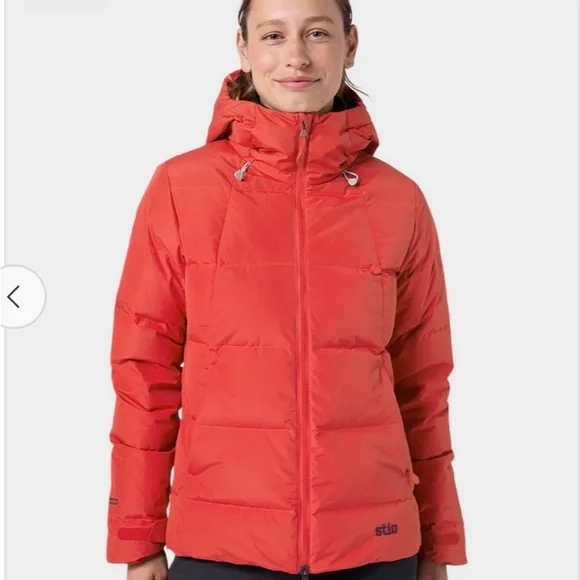 Stio Women’s Red Colter WINDSTOPPER Down Jacket with Hood, size S - Picture 6 of 14